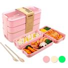 Marmita Fitness Lunch Box 900ml 3 Divisórias Com Garfo Que Também É Faca E Colher Marmita Fitness Lunch Box 900ml 3 Divisórias Com Garfo Que Também É Faca E Colher