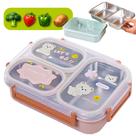 Marmita Infantil Lancheira Aço Inox Com 3 Divisórias Tampa Hermética E Colher Linha Premium Marmita Infantil Lancheira Aço Inox Com 3 Divisórias Tampa Hermética E Colher Linha Premium