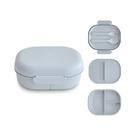Marmita Infantil mushie Bento com 3 Compartimentos e Talheres
