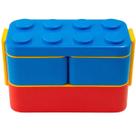 Marmita Infantil Tripla Lancheira Escolar 3 Potes 1 Colher Cor:Azul