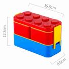 Marmita Lancheira Lego Infantil Escolar Montável Cor:Vermelho