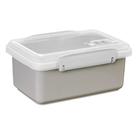 Marmita Microondas Retangular Pote Vasinha Pequena Com Travas Válvula Fit Divisória Para Salada Livr