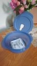 MARMITA MINI CRISTALWAVE GERAÇÃO ll 560 ML AZUL DE MICROONDAS DA TUPPERWARE