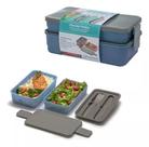 Marmita Prática Divisórias Organizadora Kit Com Talher Top Marmita Prática Divisórias Organizadora Kit Com Talher Top