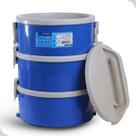 Marmita Termica Com e Sem Divisoria Kit 3 Peças 1,5L Alça Trava Soprano