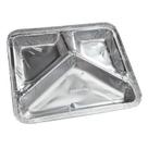 Marmitex de Alumínio com Capacidade de 950ml 3 Divisões com Tampa de Cartão Aluminizado com 10 Unidades Thermoprat