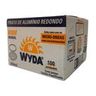 Marmitex de Alumínio Nº8 850ml Fechamento Manual Wyda com 100 unidades