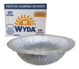 Marmitex de Alumínio Nº9 1200ml Fechamento Máquina Wyda com 100 unidades