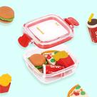 Marmitinha de Borrachas Fast Food - Kit Criativo