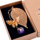 Marque Toirxarn Gold com pingente de borboleta para amantes de livros