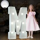 Marquee Light Up Letters imprsv 3FT Cool White M para festa Marquee Light Up Letters imprsv 3FT Cool White M para festa