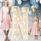 Marquee Light Up Letters Ledido 120 cm para decoração de festas