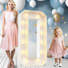 Marquee Light Up Letters Ledido 120 cm para decoração de festas