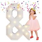 Marquee Light Up Letters Merry Mosaics 4 pés com arco de balão