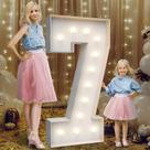 Marquee Light Up Numbers Teebloom 4FT para decoração de festas Marquee Light Up Numbers Teebloom 4FT para decoração de festas