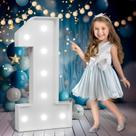 Marquee Numbers Bugame 90 cm de altura Cool White Light Up Numbers