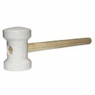 Marreta de Borracha com Cabo 60MM Branca - Bestfer