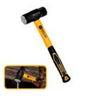 Marreta Oitavada 1000G Ingco 320Mm Cabo De Fibra Emborrachado Aço Carbono 45 Temperado Alta Resistência Para Obras Demolição E Uso Profissional
