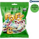 Marshmallow Fofs Twist Colorido Baunilha Kit Com 6 Und 50G