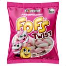 Marshmallow Twist Fofs Rosa e Branco sabor Baunilha Torção 220g 44 un Florestal