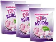 Marshmallow Zero Açúcar Morango Florestal 70g - 3 Pacotes