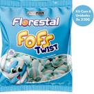 Marshmellow Fofs Twist Azul Branco Kit 6 Unidades De 220G