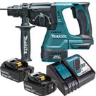 Martelete 2 Baterias 18v 5ah Dhr242z Makita Com Carregador Rápido