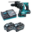 Martelete Comb. SDS Plus 40V XGT HR004 2x 5.0Ah Makita 110v Martelete Comb. SDS Plus 40V XGT HR004 2x 5.0Ah Makita 110v
