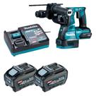 Martelete Combinado 40V XGT HR002 2x Bateria 5.0 Makita 110v