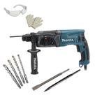 Martelete Combinado Makita 800w Hr2470x18 S/ Maleta com kit