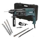 Martelete Perfurador e Rompedor Wesco 900W 3,2J, SDS Plus com Maleta, Brocas, Ponteiro, Talhadeira, Mandril Profissional WS3228K