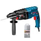 Martelete Perfurador Rompedor 820W 2,7 joules com 5 brocas Sds Plus GBH2-24D Bosch (110V)