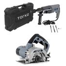 Martelete Perfurador Rompedor TRE0002 com Maleta e acessórios e Serra Mármore Profissional Torkz TRE0017 220 Volts Martelete Perfurador Rompedor TRE0002 com Maleta e acessórios e Serra Mármore Profissional Torkz TRE0017 220 Volts