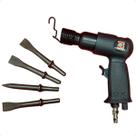 Martelete Pneumático 150mm Encaixe Sextavado com Cinzéis Profissional para Funilaria Corte Rebite Solda Automotiva Industrial Sigma