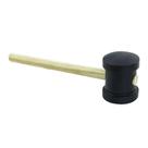 Martelo Borracha Thompson 80mm Preto - Embalagem com 6 Unidades