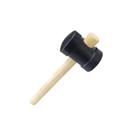 Martelo Borracheiro 80mm Macete Borracha Cabo Madeira 33cm - D T