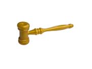 Martelo da Justiça de acrílico Dourado Porta Óleo