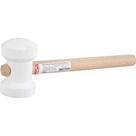 Martelo De Borracha 60 Mm Branco Com Cabo Em Madeira Para Azulejista Nove54