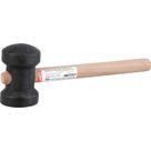 Martelo de borracha 60 mm preto