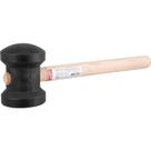 Martelo de Borracha 80 mm, Cabo em Madeira, Preto, Nove54 OstenVonder