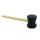 Martelo de Borracha Preto 60 mm com Cabo de Madeira Thompson