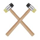 Martelo Intercambiavel Kit 2 Uni Cabo Madeira Mercearia Montagem Moveis Artersanato Resistente Construçao