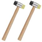 Martelo Intercambiavel Kit 2 Uni Cabo Madeira Moveis Construçao Mercearia Artesanato Montagem Reparo Obra Luthier