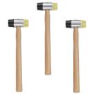 Martelo Intercambiavel Kit 3 Uni Madeira Montagem Ladrilho Piso Obra Luthier Artesanato Reparo Construçao Manutençao