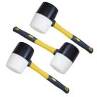 Martelo Marreta Borracha Ergonomico Kit 3 Uni Assenta Piso Obra Reparo Piso Ceramica Ladrilho Taco Reparo Manutençao