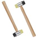 Martelo Ponta Intercambiavel Kit 2 Uni Manutençao Moveis Cabo Madeira Montagem Obra Artesanato Reparo Construçao