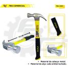 Martelo Profissional Com Cabo De Borracha Unha 25mm FBG-3063 Martelo Profissional Com Cabo De Borracha Unha 25mm FBG-3063
