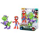 Marvel Spidey e Seus Amigos Espetaculares Dino-Webs Spidey e Duenderaptor G0120 Hasbro