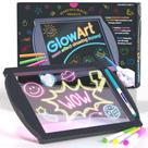 Marvin's Magic Kit Neon Glow Craft Conjunto criativo Bloco de desenho Light Up Tablet de desenho infantil Kit Neon Magic Kits de artesanato para crianças Doodle alimentado por bateria Prancheta de desenho Glow Art Neon