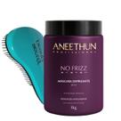 Máscara Aneethun No Frizz System 1kg e Escova Beauty Secret